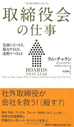 取締役会の仕事の表紙